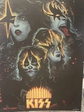 KISS POSTER MSG NYC  12/1/2023 END OF THE ROAD FINAL SHOWS PRINT #/d OF 1000