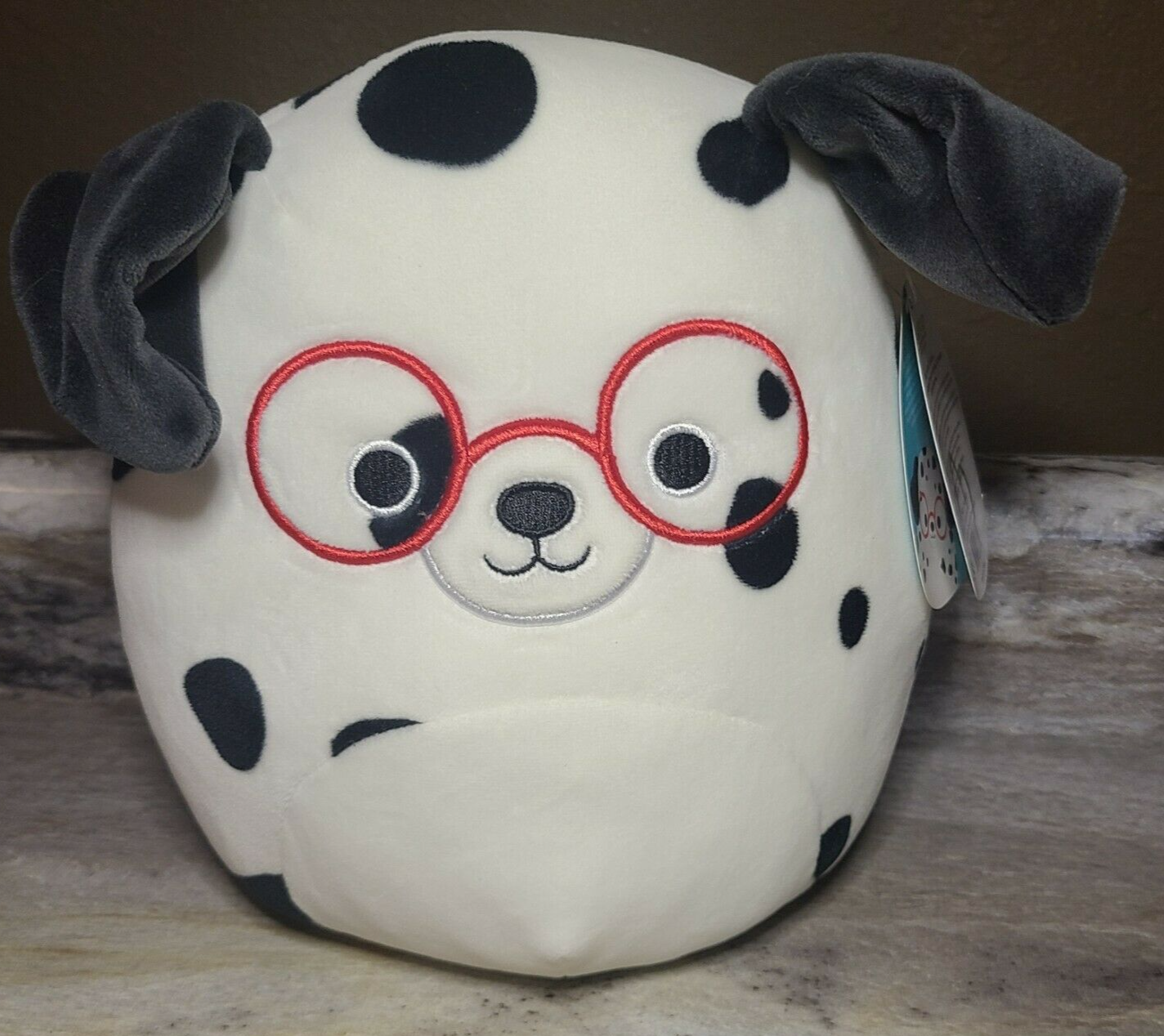 squishmallow dog with glasses