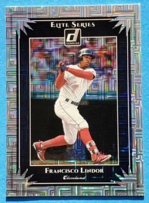 Francisco Lindor 2019 Panini Donruss Elite Series VECTOR Insert #ES9 Indians