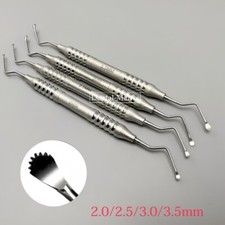 Dental Periodontal Lucas Bone Curettes Serrated Surgical Instrument 2.5/3.0/3.5