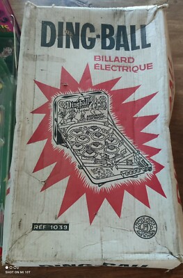 Ding Ball Billard électrique Vintage - Flipper Rétro, Jouet Ancien, Occasion