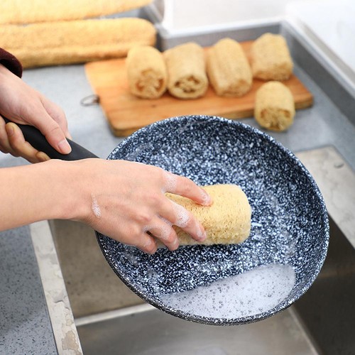 Confezione da 6 spugne di luffa completamente naturali, vere e proprie spugne - Bild 4 von 11