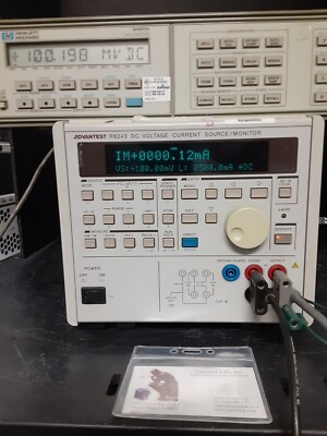 Advantest R6243 Source Measuring Unit +/-110VDC, +/-2A TESTED! 5 1/2 digit resol