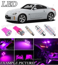 7x Pink Purple Led Interior Lights Package Bulb For 2003 - 2009 Nissan 350z Pd