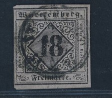 W&uuml;rttemberg Michel Nummer 5 gestempelt