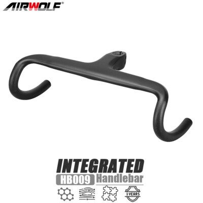 Airwolf T1100 Carbon Rennrad Gravel Lenker Integrated Handlebar 28,6mm Rennlenke