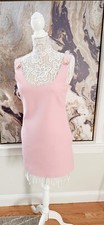 Versace Cady Enver Medusa Button Embellishment Pink Mini Dress