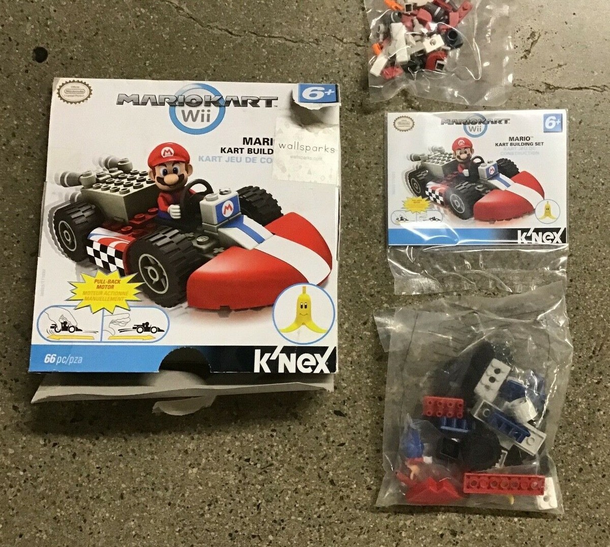 K'NEX MarioKart Nintendo Wii Mario And Standard Kart Building Set