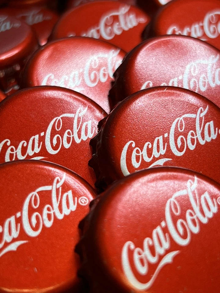 Lote de 25 Tapas de Botella de Coca-Cola Coca-Cola para Artesanía Proyectos de Arte Limpio Coleccionable Foto 4 de 4