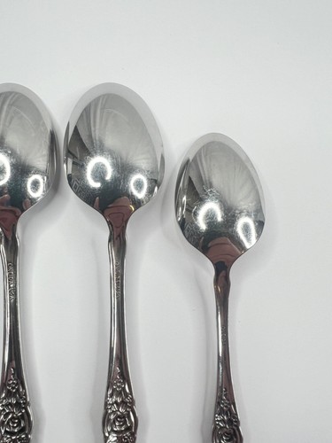 Oneida WORDSWORTH 4 cucchiai - 3 cucchiaini da zuppa ovali 6 7/8", 1 cucchiaino 6" inox - Foto 8 di 12