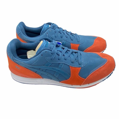 Asics Running Shoes Men's Sz 12.5 Gel Lyte Mt H6HOL Blue Orange Lace Up Low Top - Picture 2 of 10