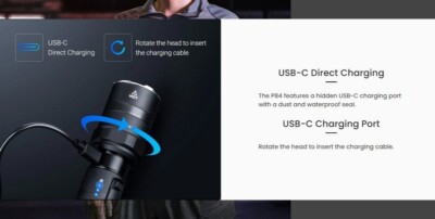 Lampe rechargeable P84 - 3000 lumens - Nextorch - Nouveautés
