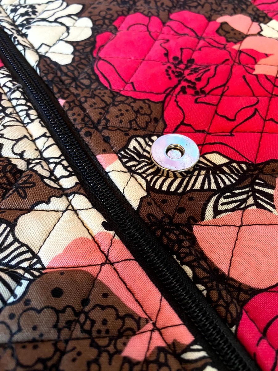 Vera Bradley Garmet Bag Hanging Travel Full Length Mocha Rouge