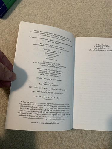 Harry Potter Juego Completo de Tapa Dura Mixto Lote de 8 Libros Niño Maldito - Imagen 10 de 12