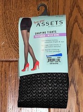 ASSETS by SPANX Women's Shaping Tights Textured Style 2049 - Size 4 Black New