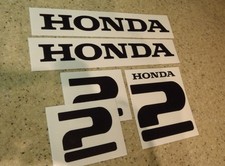 Honda Vintage 2 HP Outboard Motor Decals Die-Cut FREE SHIP + Free Fish Decal!