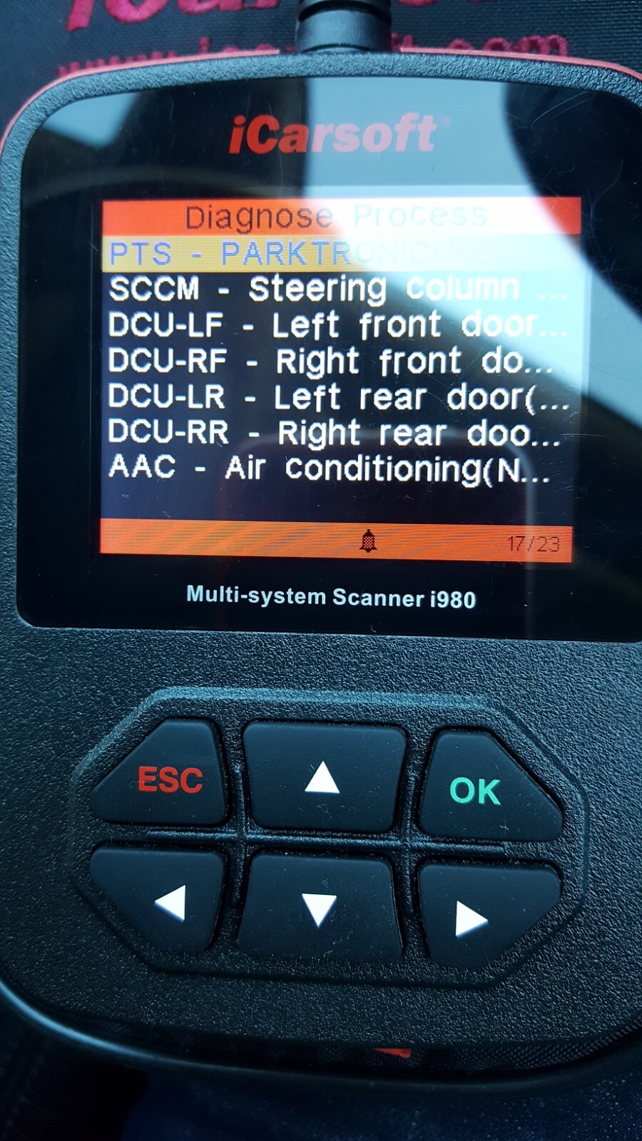 Mercedes Benz icarsoft i980 V1 Scanner Fault Code Reader Deep Scan