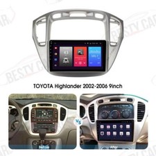 9'' Car Radio Stereo Frame Fascia Trim Harness for Toyota Highlander 2001-2007
