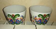 BUF1-  VILLEROY ET BOCH lot de 2 ramequins coqs Vintage style Acapulco 