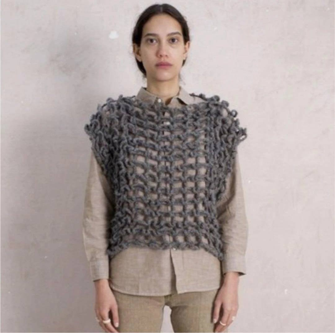 milena silvano loop sweater vest | eBay