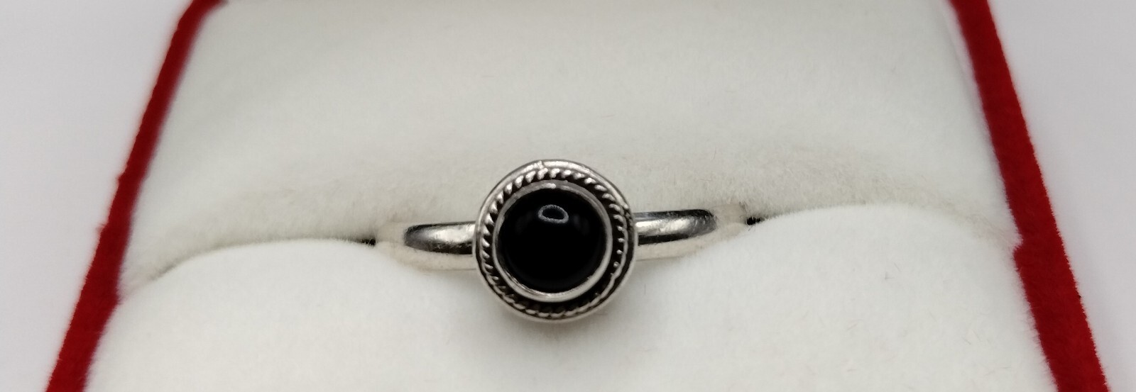 Silver Black Onyx Ring Handmade 925 Solid Sterlin… - image 1