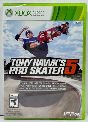 Tony Hawk's Pro Skater 5 Microsoft Xbox 360 2015 - New Sealed Good Condition