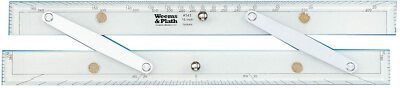 Weems & Plath 15'' paralleles Lineal mit Winkelmesserwaage