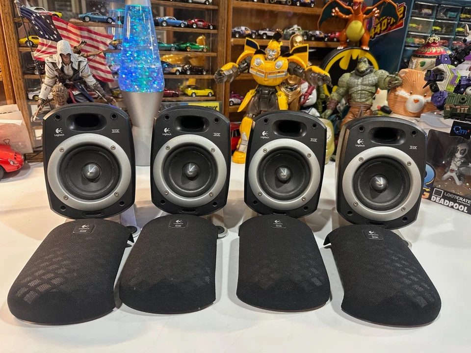 Logitech Z560 Z-560 Four of satellite speakers, in Good working condition - Image 2 of 4