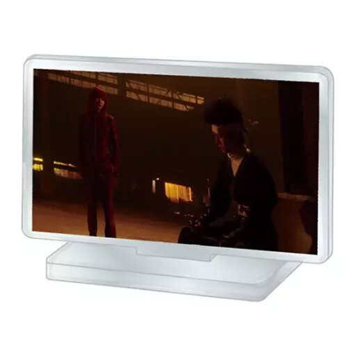Acrylic Stand Panel Design J Netflix Yu White Paper Poster