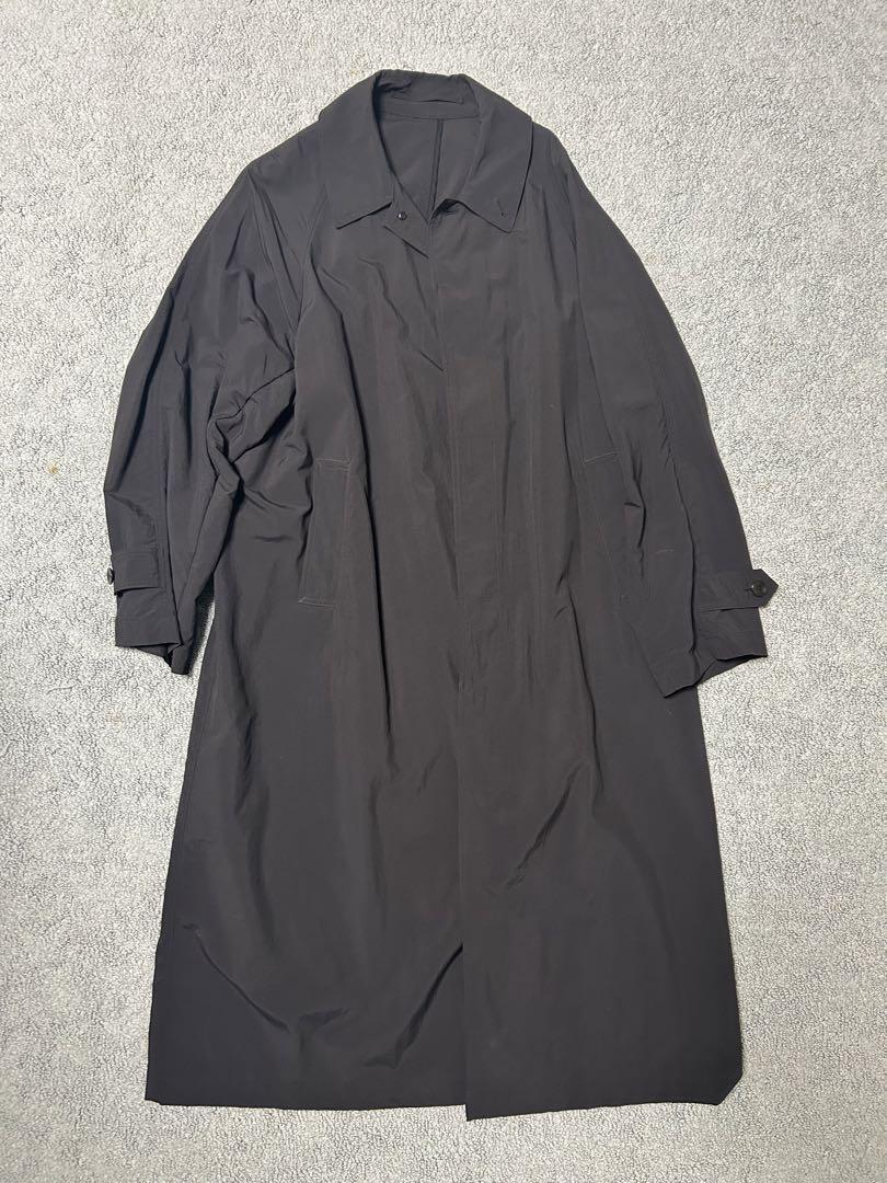 Steven Alan Black Balmacaan Coat Size L Lightweight Spring Steven Alan Black Balmacaan Coat Size L Lightweight Spring