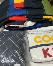 🚀 Urban Habitat Noah Striped Printed Comforter Set 4 Piece TWIN 🆕