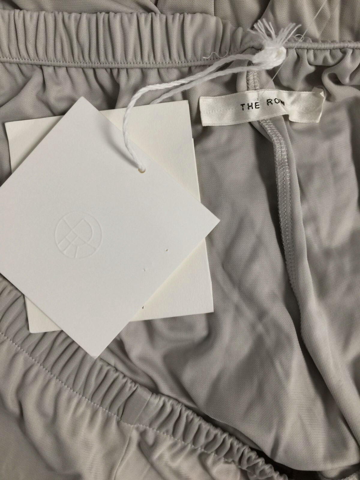 FILA Pantaloni pantaloni donna The Row grigi elasticizzati vita gamba larga taglia X Large $1290