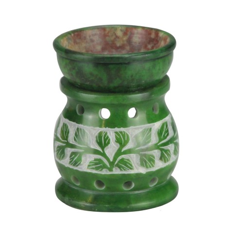 Oil Burner Soapstone Warmer Wax Diffuser Candle Scent Holder Aromatherapy Gift - 第 10/28 張圖片