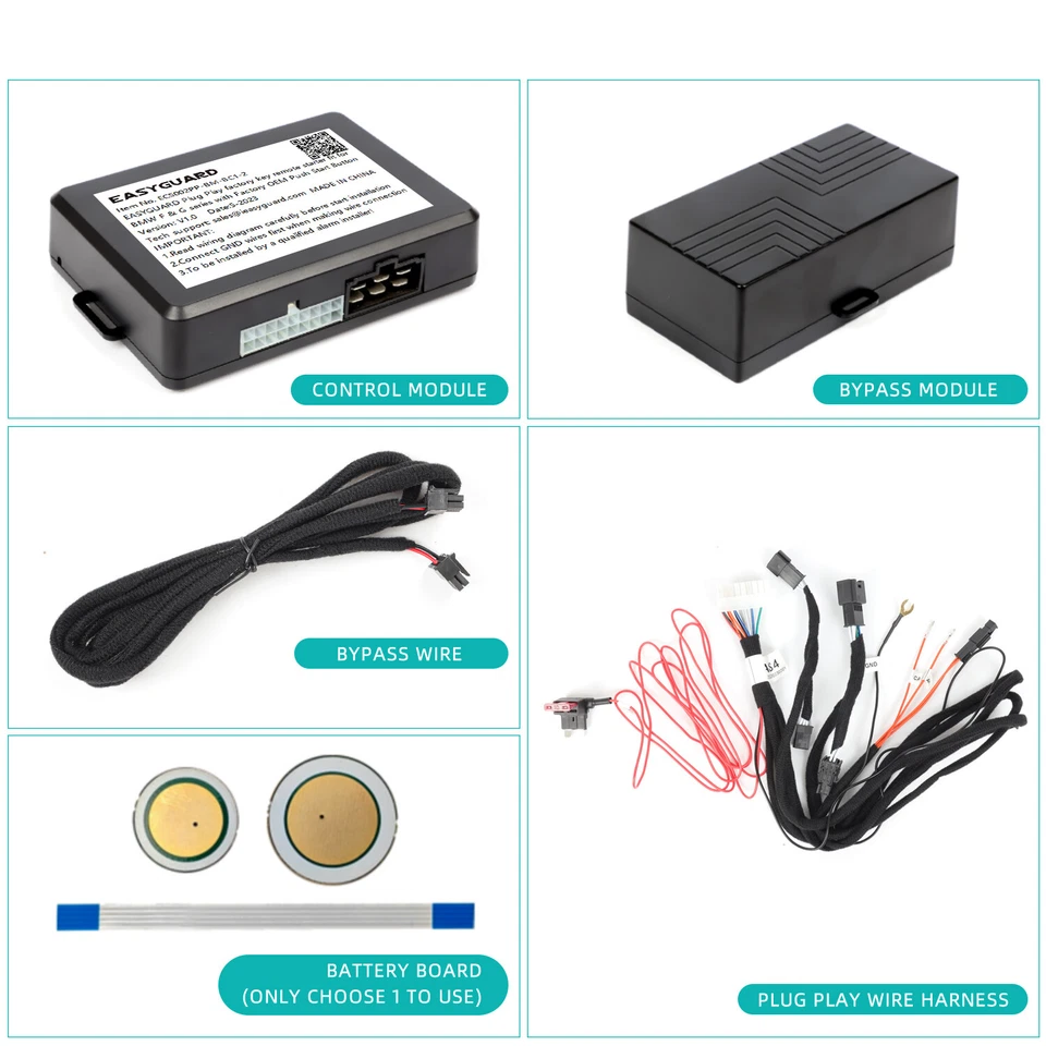 Sistema de arranque remoto para BMW F07 F10 F06 F01 F26 con pulsador OEM Foto 3 de 4