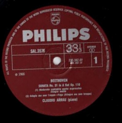 Ludwig van Beethoven, Claudio Arrau - Sonata No. 31 In A Flat, Op. 110 / Sona...