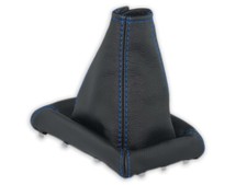 SCHALTMANSCHETTE FÜR NISSAN X-TRAIL T30 01-03 SCHALTSACK LEDER NAHT DUNKELBLAU