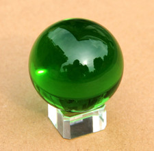 The Fashion 40mm Green Crystal Ball Round Glass Artificial Crystal