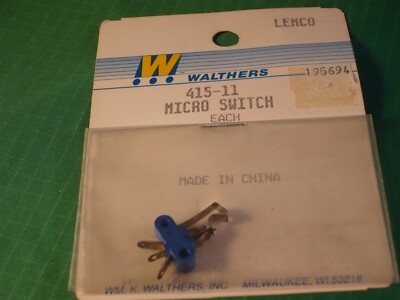 Walthers HO #415-11 Micro Switch, replacement for Lemco/Scale Shops 649-1040