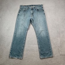 Levi's 559 Jeans Men 36x32 Blue Relaxed Fit Straight Leg Medium Wash Denim