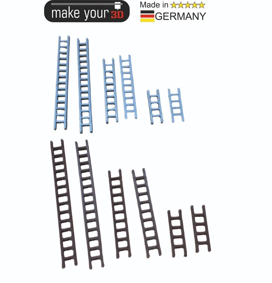 MAKEYOUR3D Spur N Leiter Set 1:160 Set 12 Stk. 2 Farben