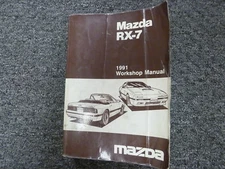 1991 Mazda RX-7 Hatchback Convertible Coupe Shop Service Repair Manual Turbo