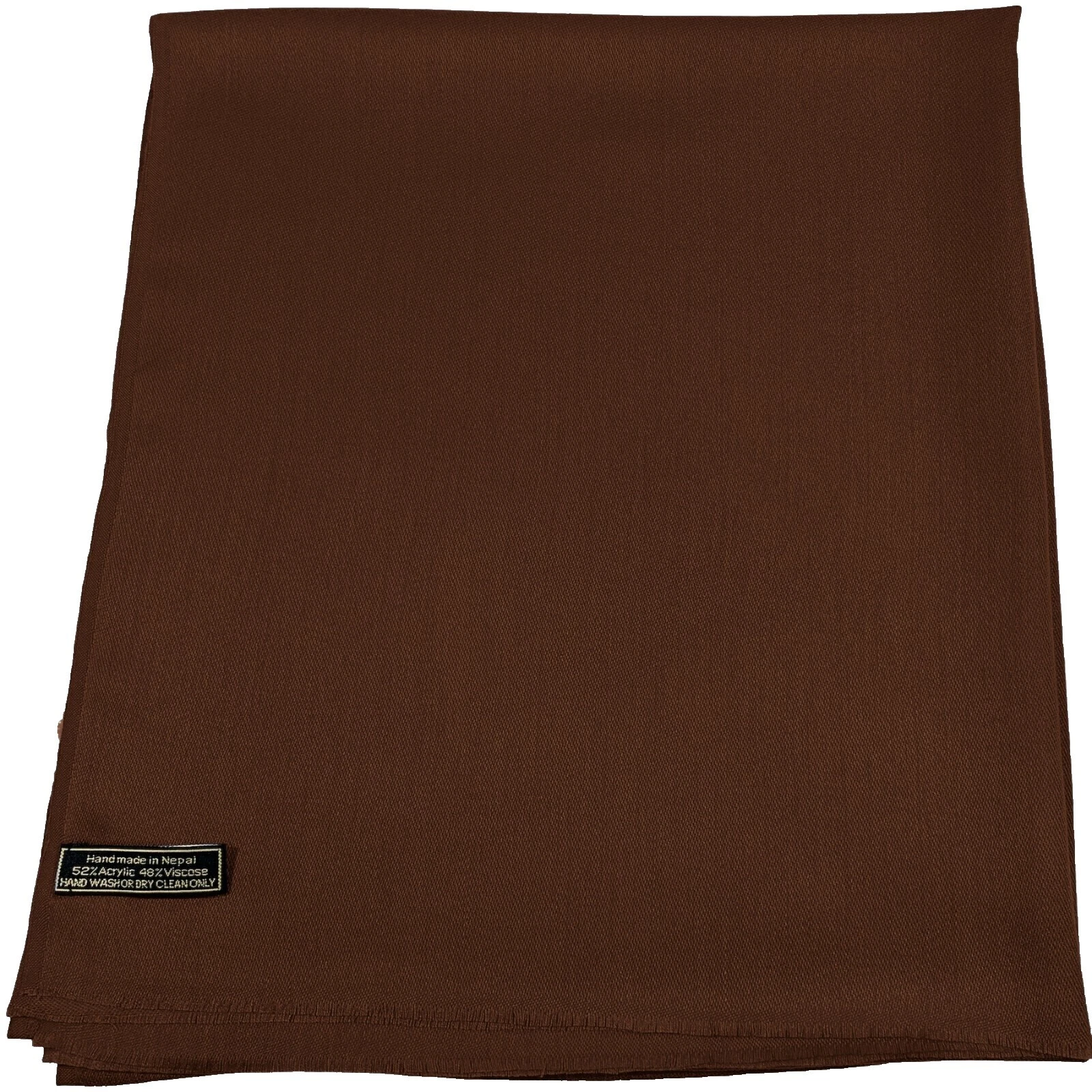 Bufandas y estolas sólido marrón volantes para Mujeres