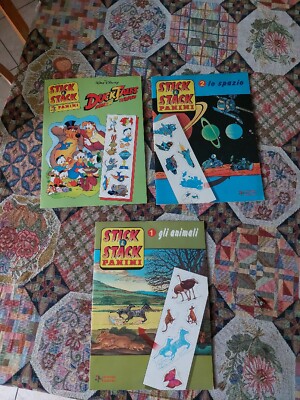 Panini Publisher 3 Album Stick E Stack : Duck Tales - The Animals 1 - Space 2