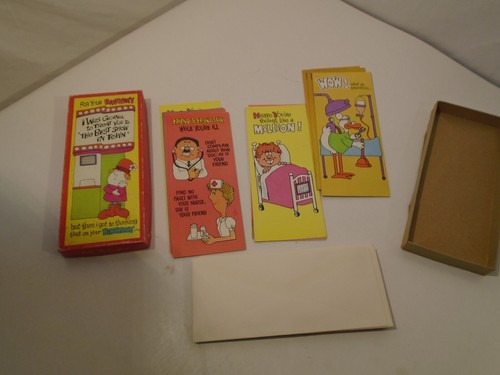 Vintage Leave' M Laughing Greeting Cards and envelopes 14 in the box.