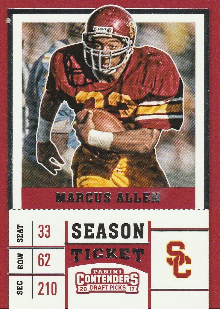 2017 Panini Contenders Draft Picks #69 Marcus Allen