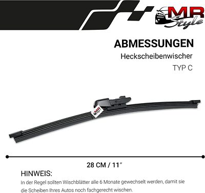 Abdeckkappe Kappe Scheibenwischer Heckwischer Wischerblatt Wischer Für
