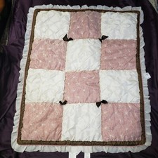 CoCalo Daniella Luxury Baby Bedding Nursery Crib Quilted COMFORTER Blanket Pink