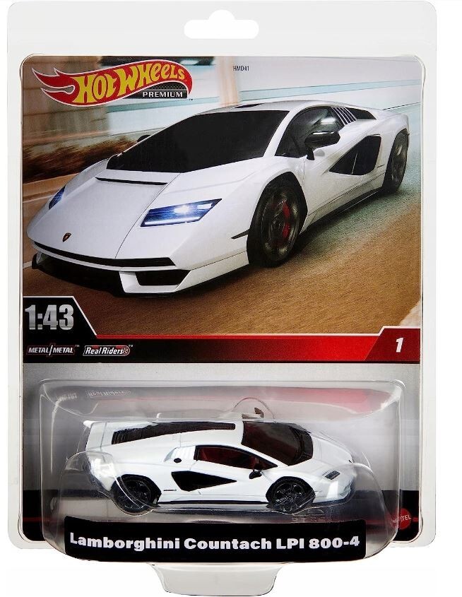 HOT WHEELS PREMIUM 1:43 Lamborghini Countach LPI HMD49 | eBay