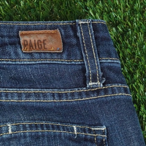 DAMEN 25 PAIGE JIMMY JIMMY SKINNY LOW RISE DENIM JEANS BLAU, SEHR GUTER ZUSTAND - Bild 5 von 7