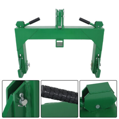 Tractors 3 Point Quick Hitch For Cat 1 & 2 W/ 2'' Receiver Hitch 3000 LB Steel